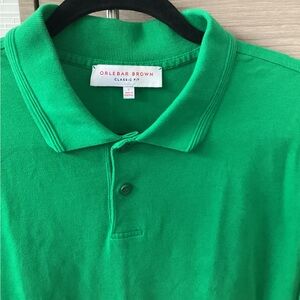 Orlebar Brown Green Polo Shirt Classic Fit